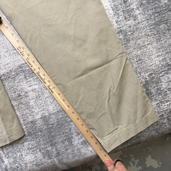 VTG Ralph Lauren Polo Jeans Co Pants Mens 31x32 Khaki Utility Pleated Y2K NOS - Picture 10 of 13